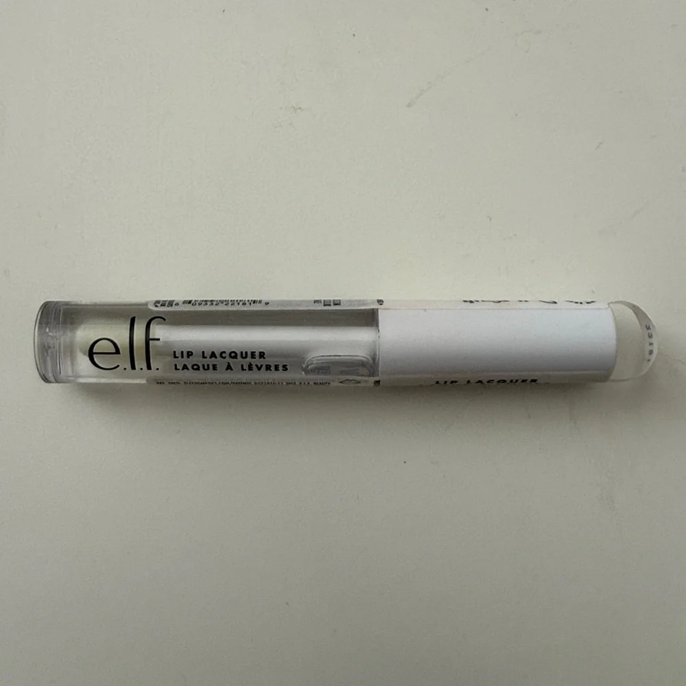 e.l.f. Lip Lacquer Sheer Clear Color, Infused With Vitamins A & E